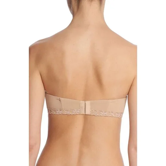 🆕NATORI Pure Luxe Strapless Convertible Bra 36DD Beige Nude #729080 - Picture 7 of 14